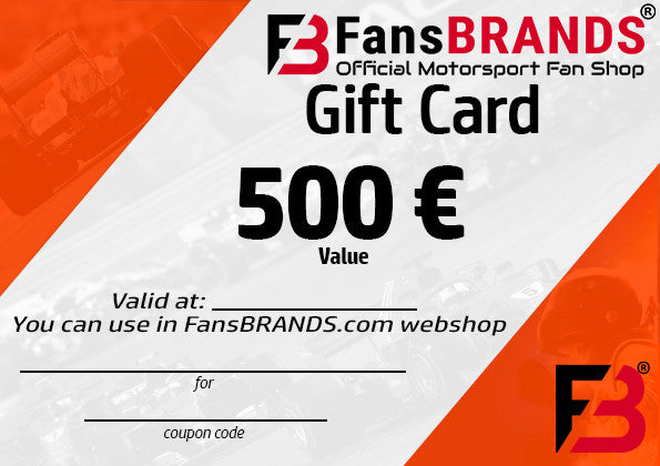 Dárkový poukaz 500 € - FansBRANDS®