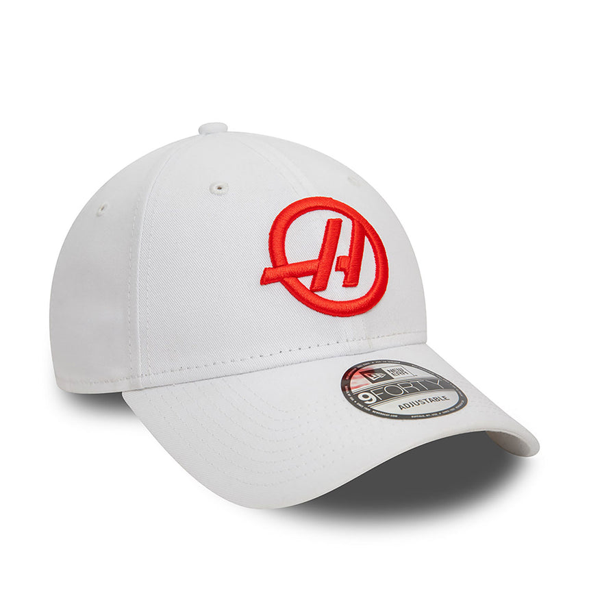 Haas cap, NEW ERA, 9FORTY, white