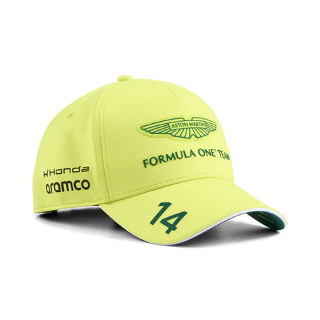 Kšiltovka Aston Martin, tým, Fernando Alonso, Puma, limetková, 2026