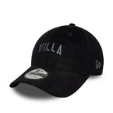 Kšiltovka Aston Villa, cord, 9FORTY, New Era, černá
