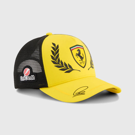 Kšiltovka Ferrari, Lewis Hamilton, trucker, speciální edice Silverstone, Puma, žlutá, 2026