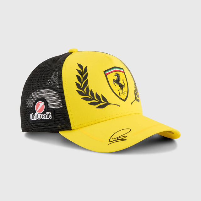Kšiltovka Ferrari, Lewis Hamilton, trucker, speciální edice Silverstone, Puma, žlutá, 2026