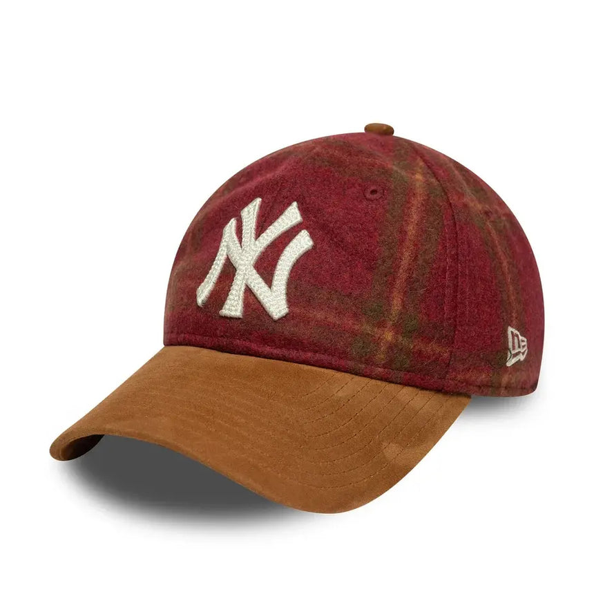 Kšiltovka New York Yankees, loden suede, New Era, 9TWENTY, hnědá