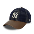 Kšiltovka New York Yankees, lodenová kůže, New Era, 9TWENTY, hnědá