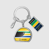 Klíčenka Ayrton Senna, helma, vícebarevná