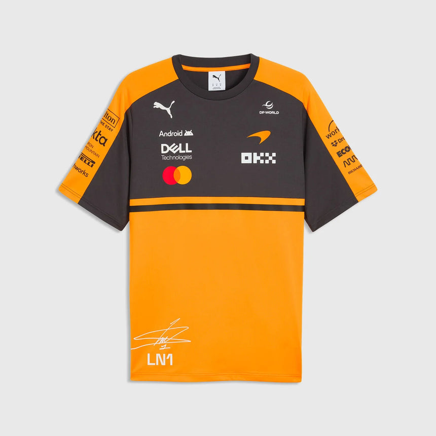 McLaren póló, tým, Lando Norris, papája