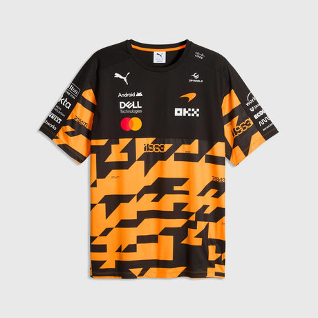 McLaren týmové tričko, 1000. GP, Puma, papája, 2026