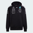 Mercedes Mikina, tým, jezdec, adidas, černá, 2026