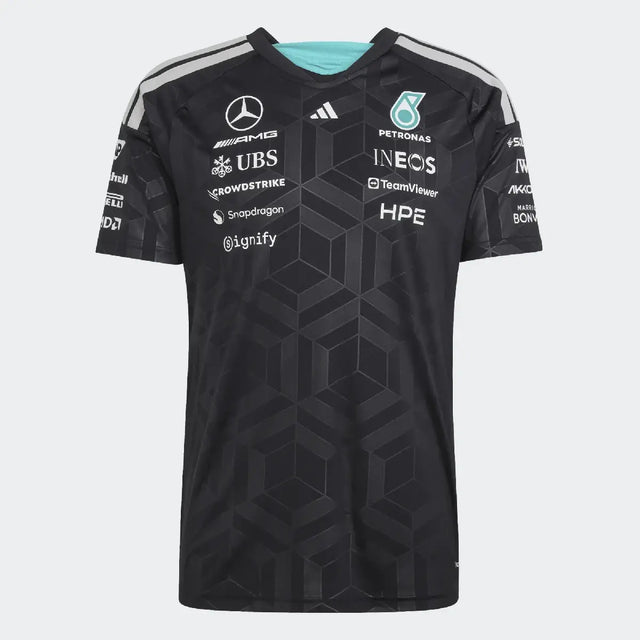 Mercedes polo, tým, adidas, závodníci, černé