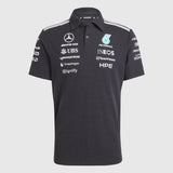 Mercedes polo, tým, inženýři, adidas, černá, 2026
