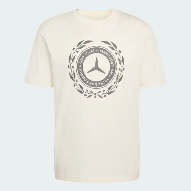 Mercedes tričko, Stříbrné šípy, adidas, bílé, 2026