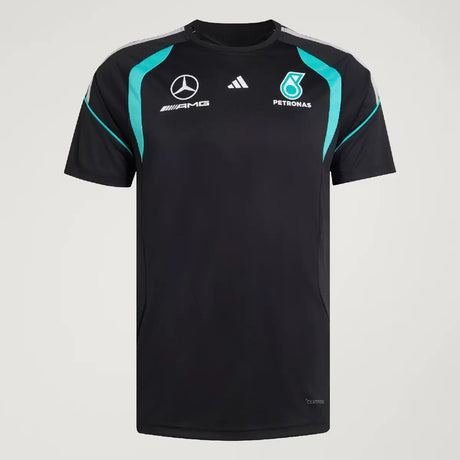 Mercedes tričko, tým, mechanici, adidas, černé, 2026