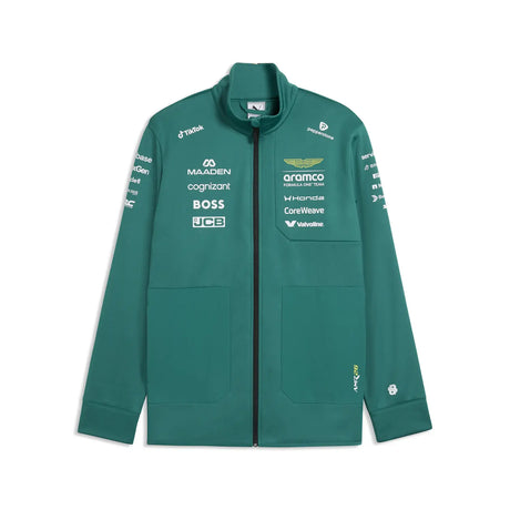 Měkká bunda Aston Martin, tým, Puma, zelená, 2026