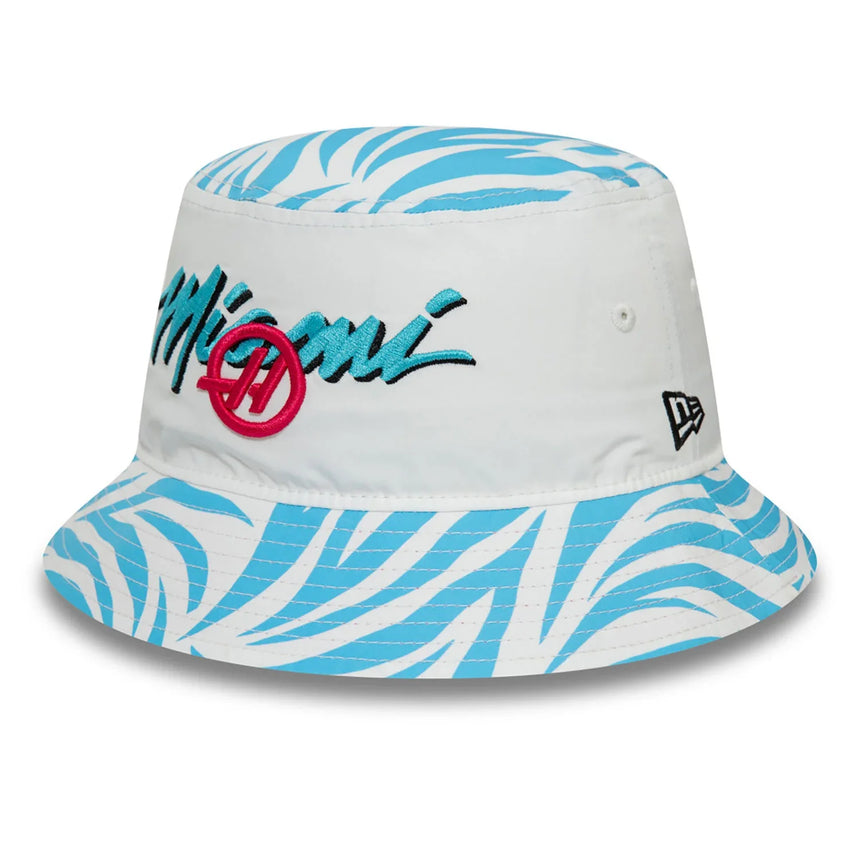 Haas bucket hat, NEW ERA, Miami, adults, white, 2024