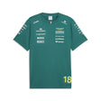 Pánské tričko Aston Martin, Lance Stroll, tým, Puma, zelené, 2026