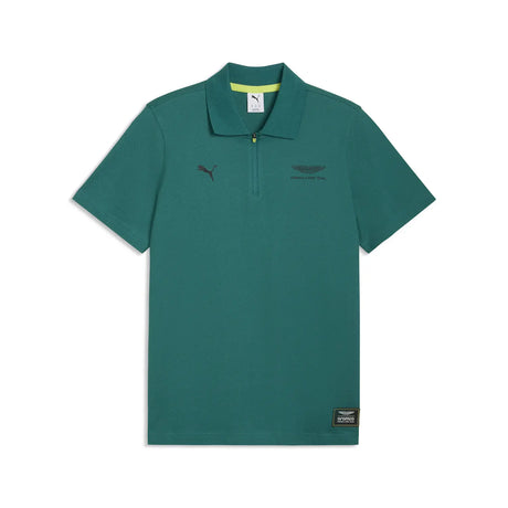 Polo Aston Martin, Jaquard, regular fit, Puma, zelená