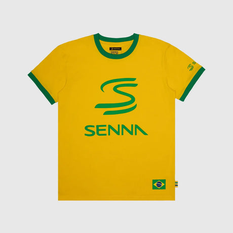 Tričko Ayrton Senna, legacy, žluté