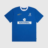 Tričko Ayrton Senna, nacional ringer, modré